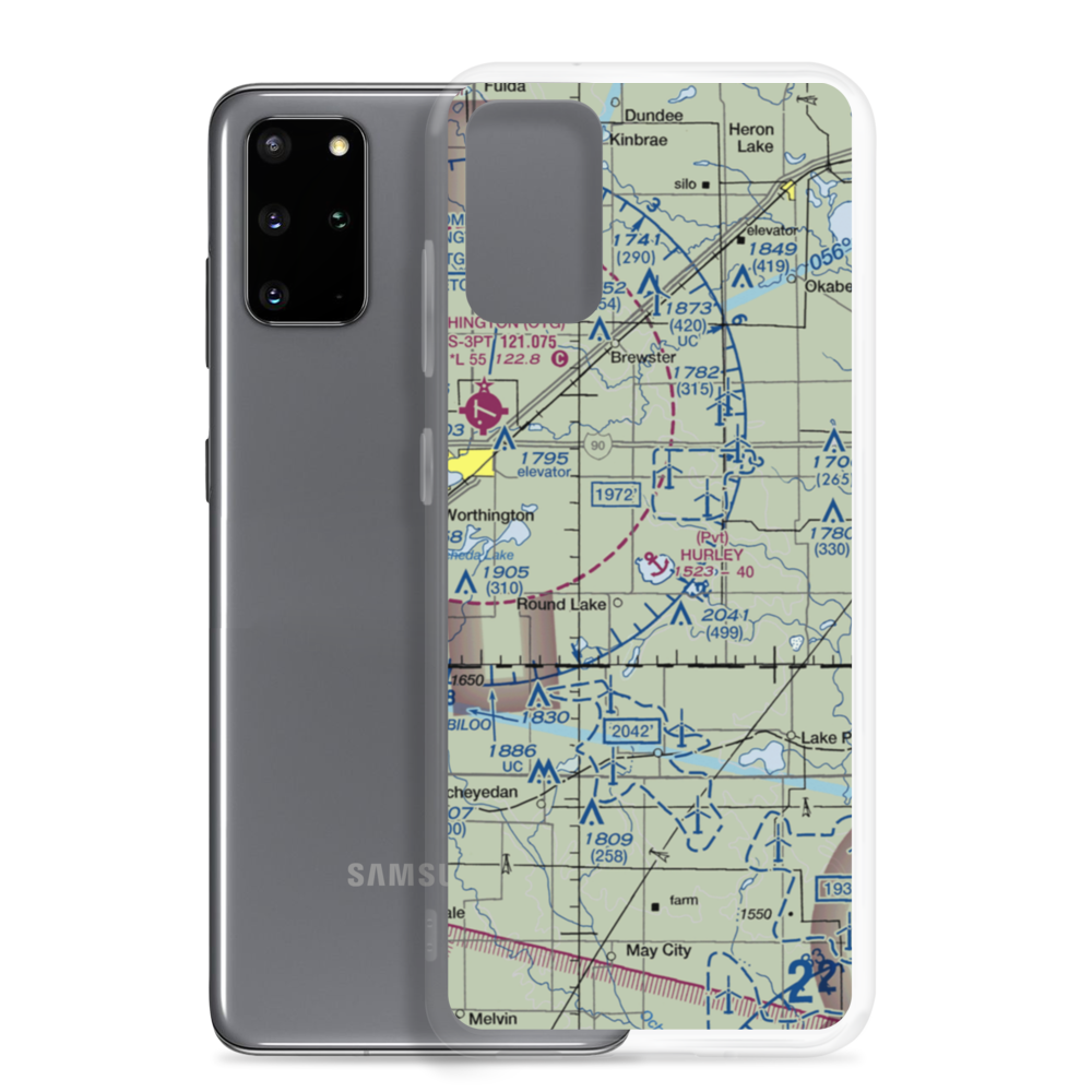 Hurley Memorial Seaport (74MN) VFR Sectional Samsung Case Samsung Galaxy S20 Plus model shown