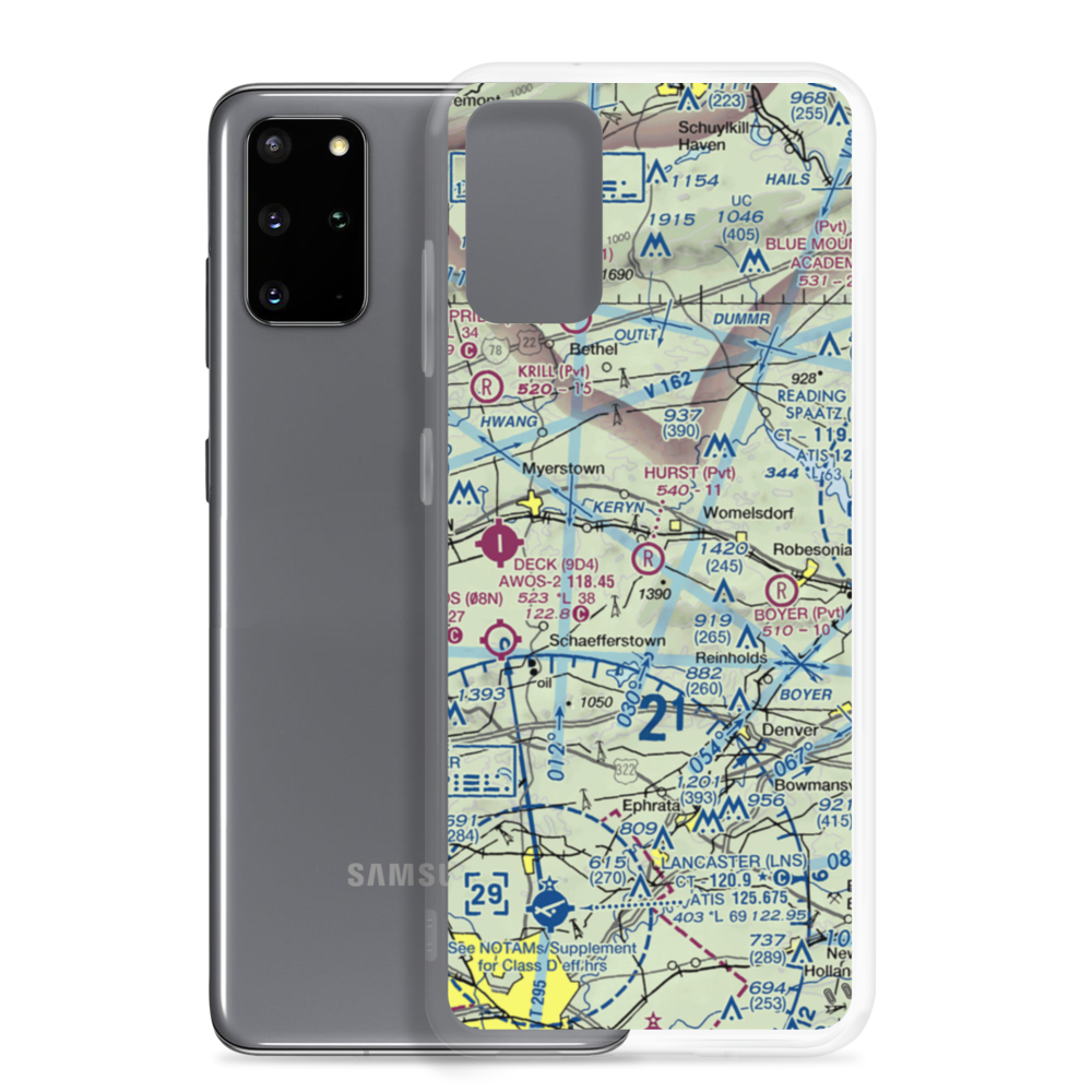 Hurst Airport (69PA) VFR Sectional Samsung Case Samsung Galaxy S20 Plus model shown