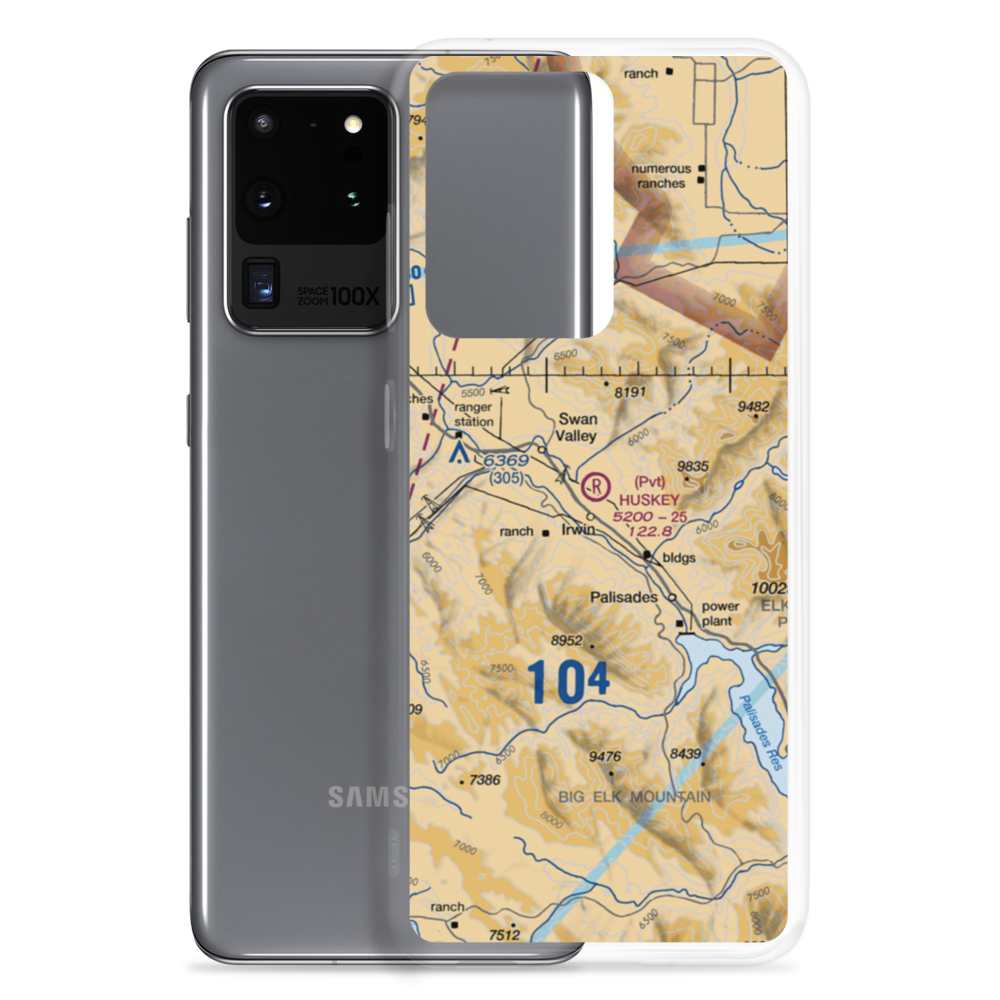 Huskey Airport (ID72) VFR Sectional Samsung Case Samsung Galaxy S20 Ultra model shown