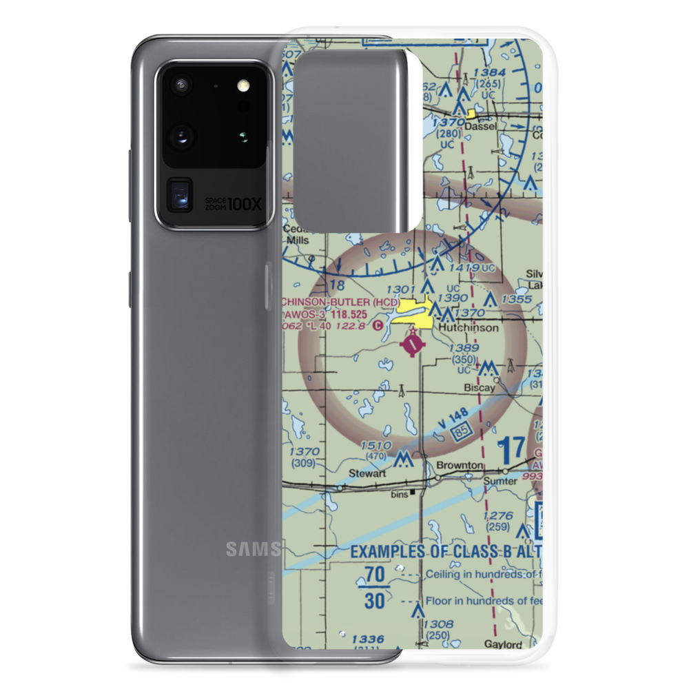 Hutchinson Municipal Butler Field (HCD) VFR Sectional Samsung Case Samsung Galaxy S20 Ultra model shown