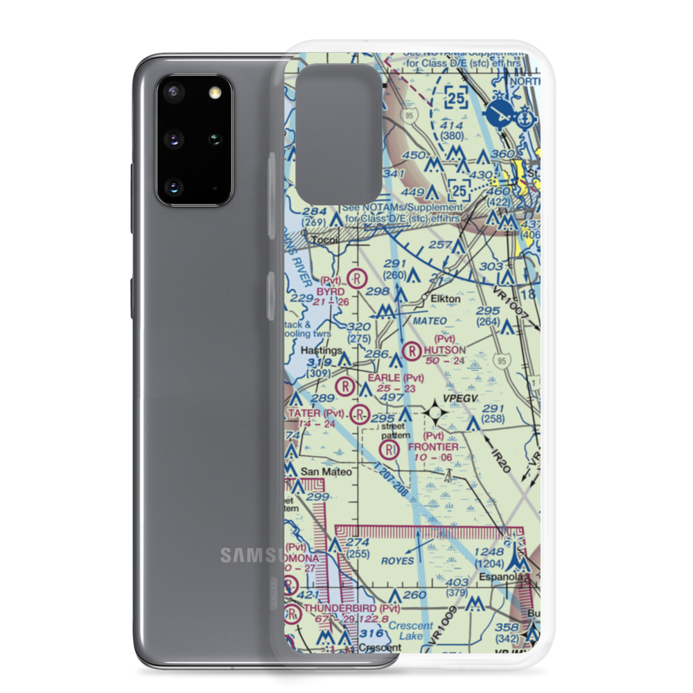 Hutson Airfield (8FL0) VFR Sectional Samsung Case Samsung Galaxy S20 Plus model shown
