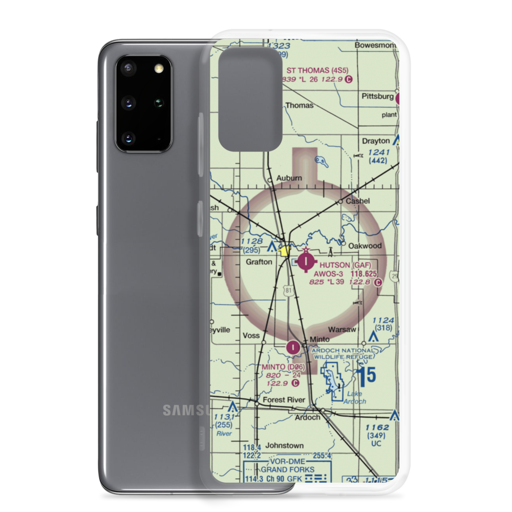 Hutson Field (GAF) VFR Sectional Samsung Case Samsung Galaxy S20 Plus model shown
