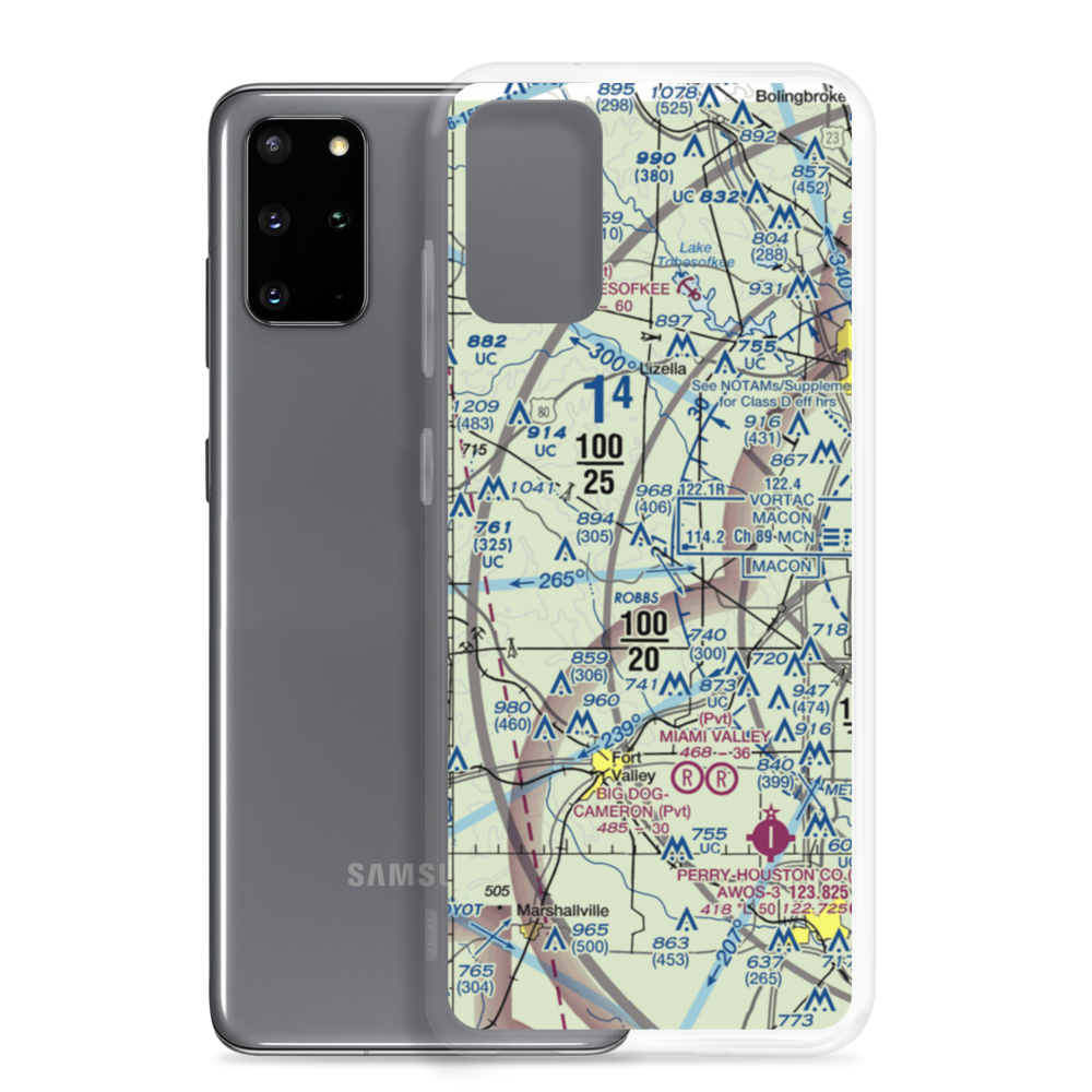 Hutto Farm Airport (GE25) VFR Sectional Samsung Case Samsung Galaxy S20 Plus model shown