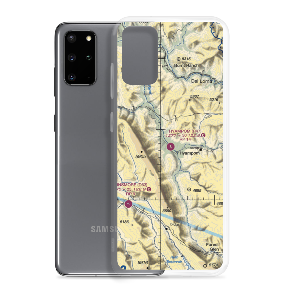 Hyampom Airport (H47) VFR Sectional Samsung Case Samsung Galaxy S20 Plus model shown