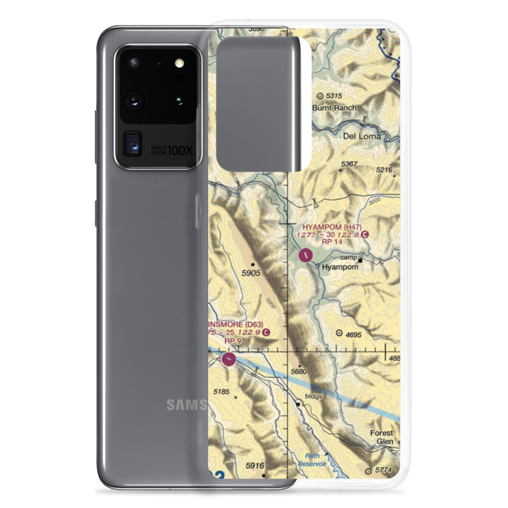 Hyampom Airport (H47) VFR Sectional Samsung Case Samsung Galaxy S20 Ultra model shown