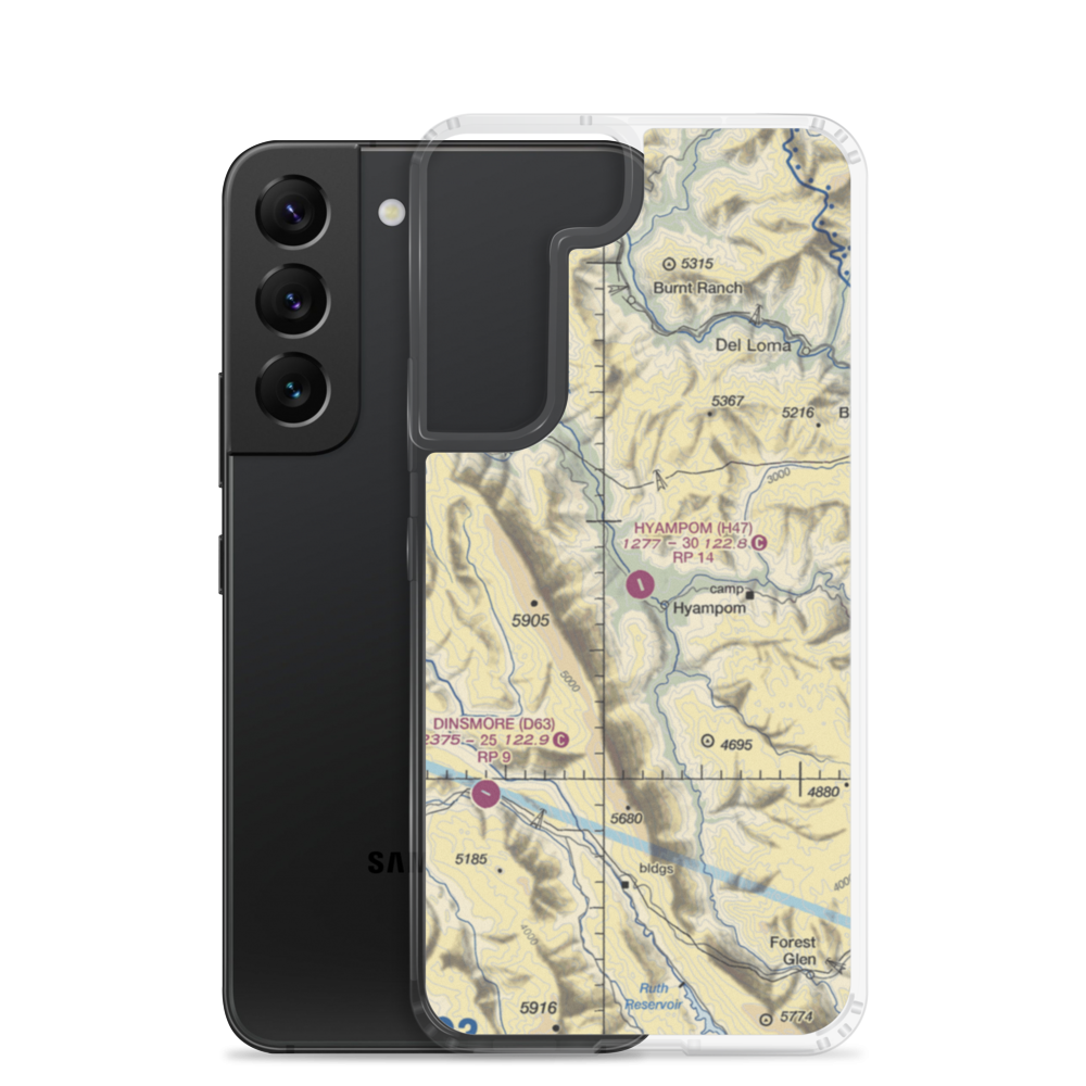 Hyampom Airport (H47) VFR Sectional Samsung Case Samsung Galaxy S22 model shown