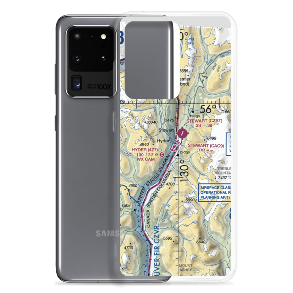 Hyder Seaplane Base (4Z7) VFR Sectional Samsung Case Samsung Galaxy S20 Ultra model shown