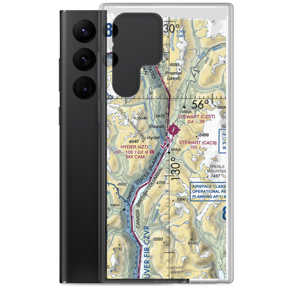 Hyder Seaplane Base (4Z7) VFR Sectional Samsung Case Samsung Galaxy S22 Ultra model shown