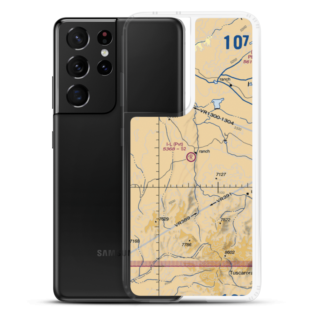 I-L Ranch Airport (NV12) VFR Sectional Samsung Case Samsung Galaxy S21 Ultra model shown