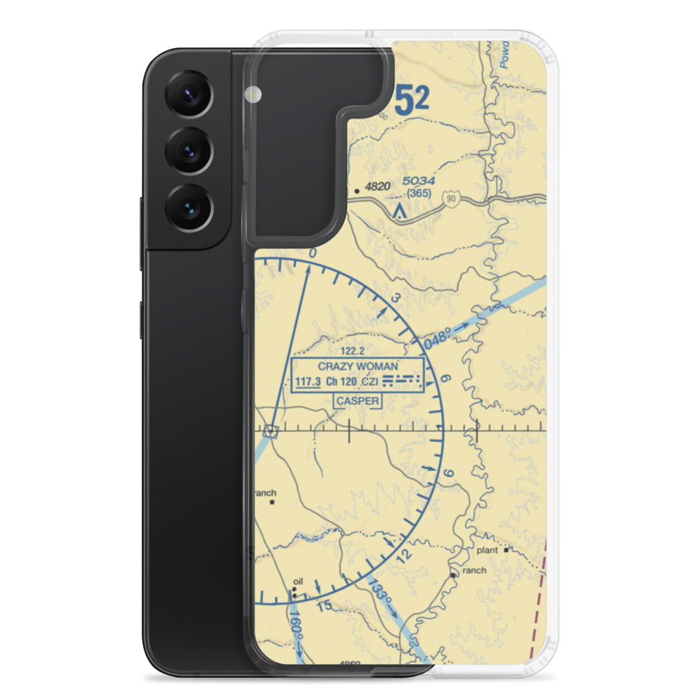Iberlin Strip (WY23) VFR Sectional Samsung Case Samsung Galaxy S22 Plus model shown