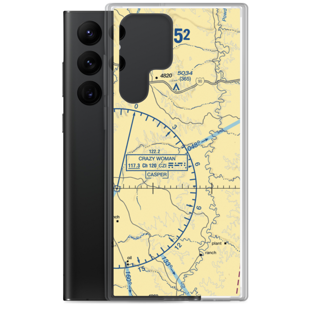 Iberlin Strip (WY23) VFR Sectional Samsung Case Samsung Galaxy S22 Ultra model shown