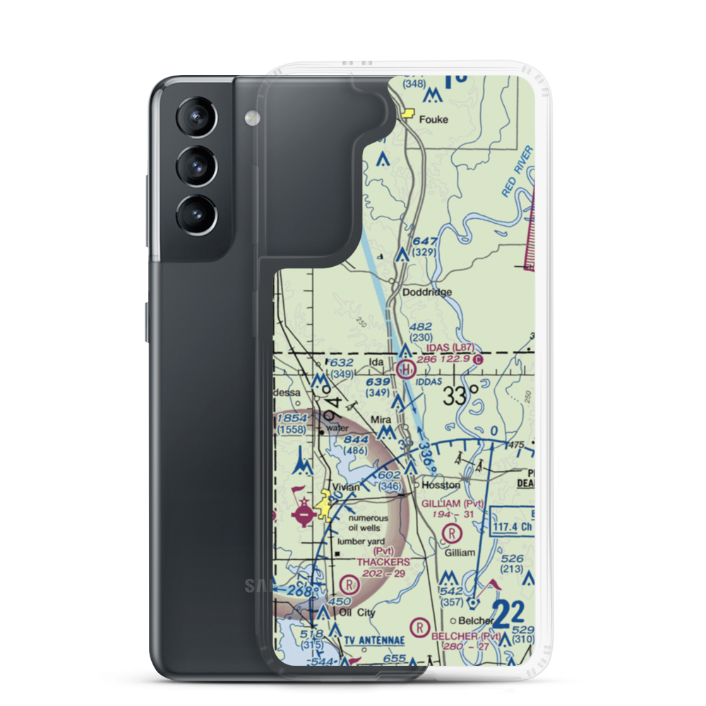 Ida's Heliport (L87) VFR Sectional Samsung Case Samsung Galaxy S21 model shown