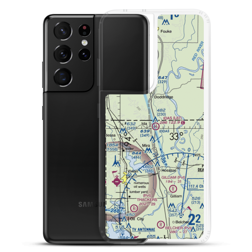 Ida's Heliport (L87) VFR Sectional Samsung Case Samsung Galaxy S21 Ultra model shown