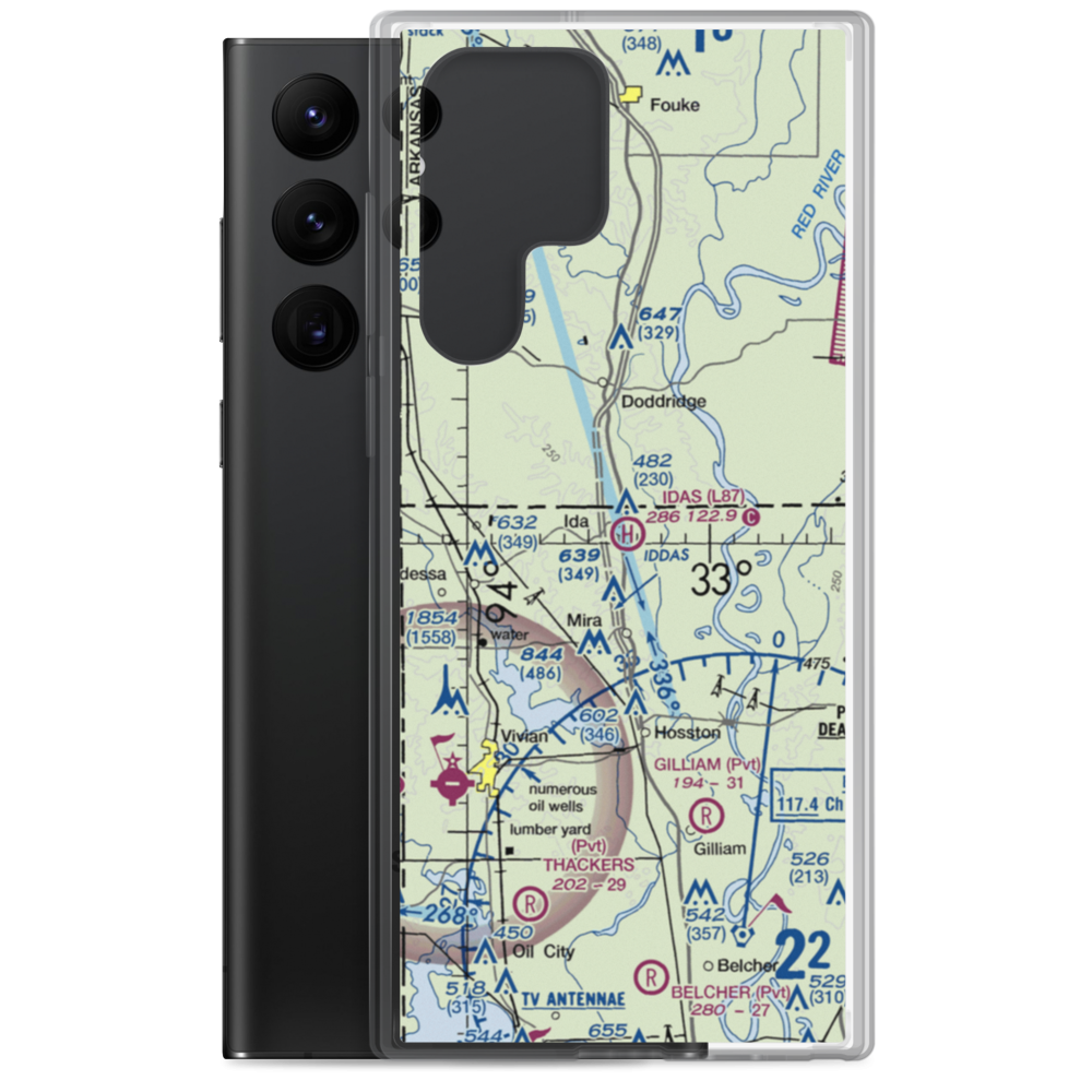 Ida's Heliport (L87) VFR Sectional Samsung Case Samsung Galaxy S22 Ultra model shown
