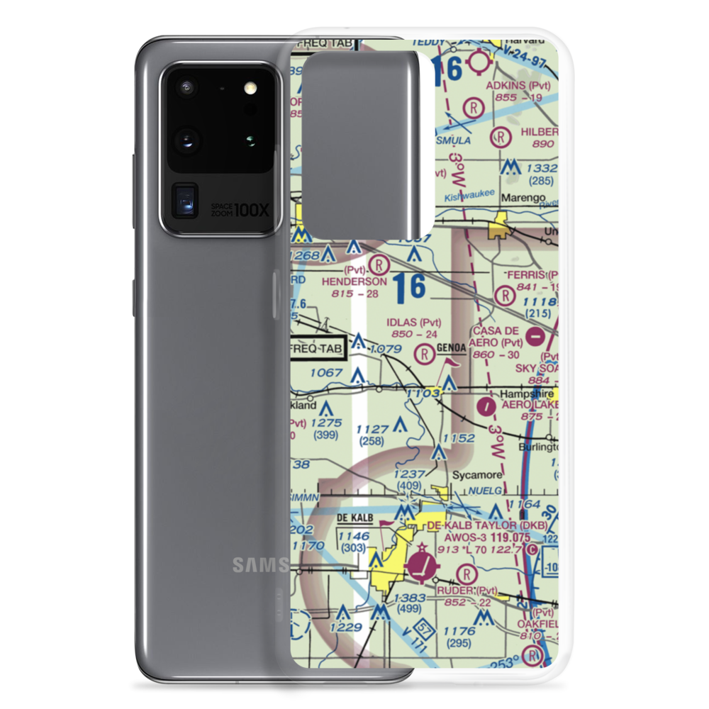 Idlas Restricted Landing Area (IL60) VFR Sectional Samsung Case Samsung Galaxy S20 Ultra model shown