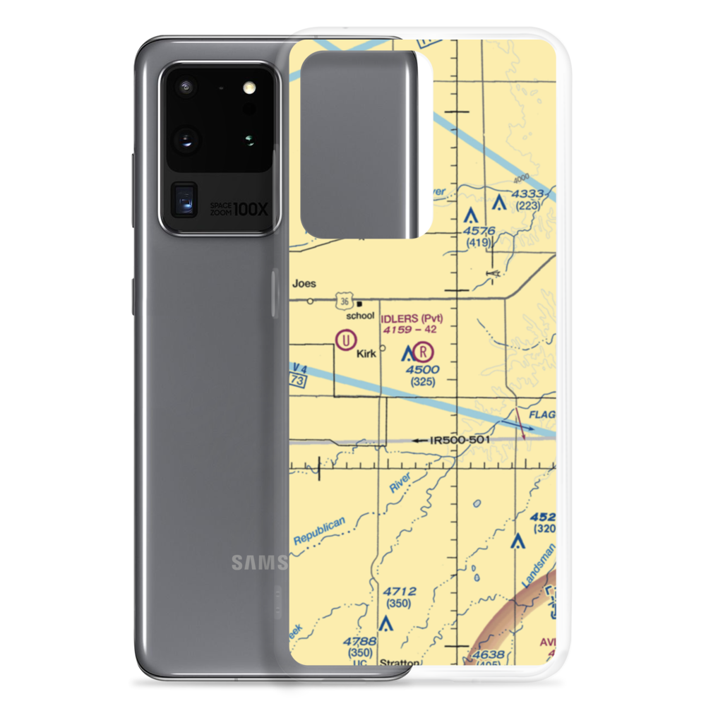 Idlers Field (CO84) VFR Sectional Samsung Case Samsung Galaxy S20 Ultra model shown