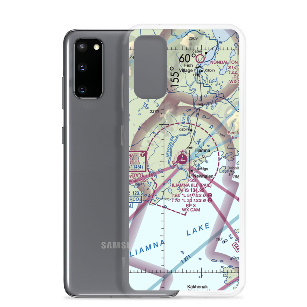 Iliamna Airport (ILI) VFR Sectional Samsung Case Samsung Galaxy S20 model shown