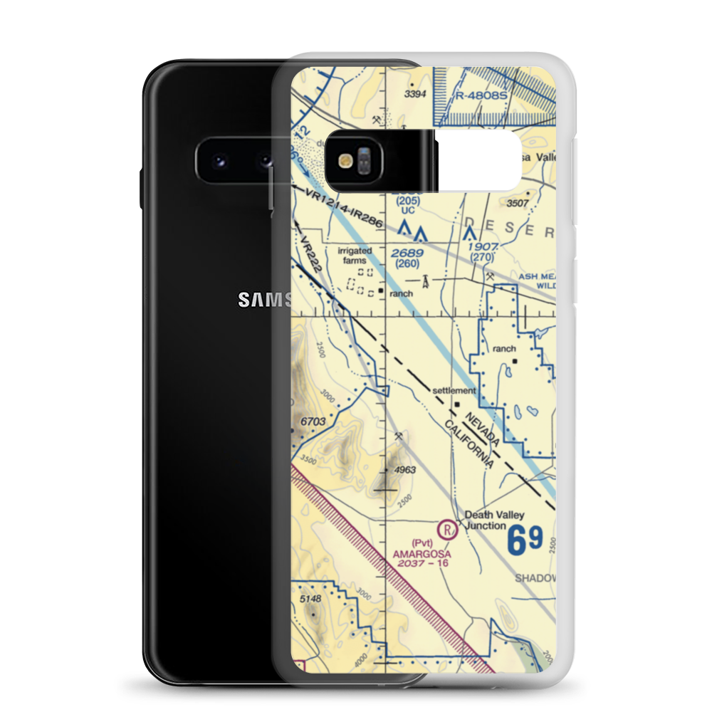 Imvite Airport (NV36) VFR Sectional Samsung Case Samsung Galaxy S10 model shown