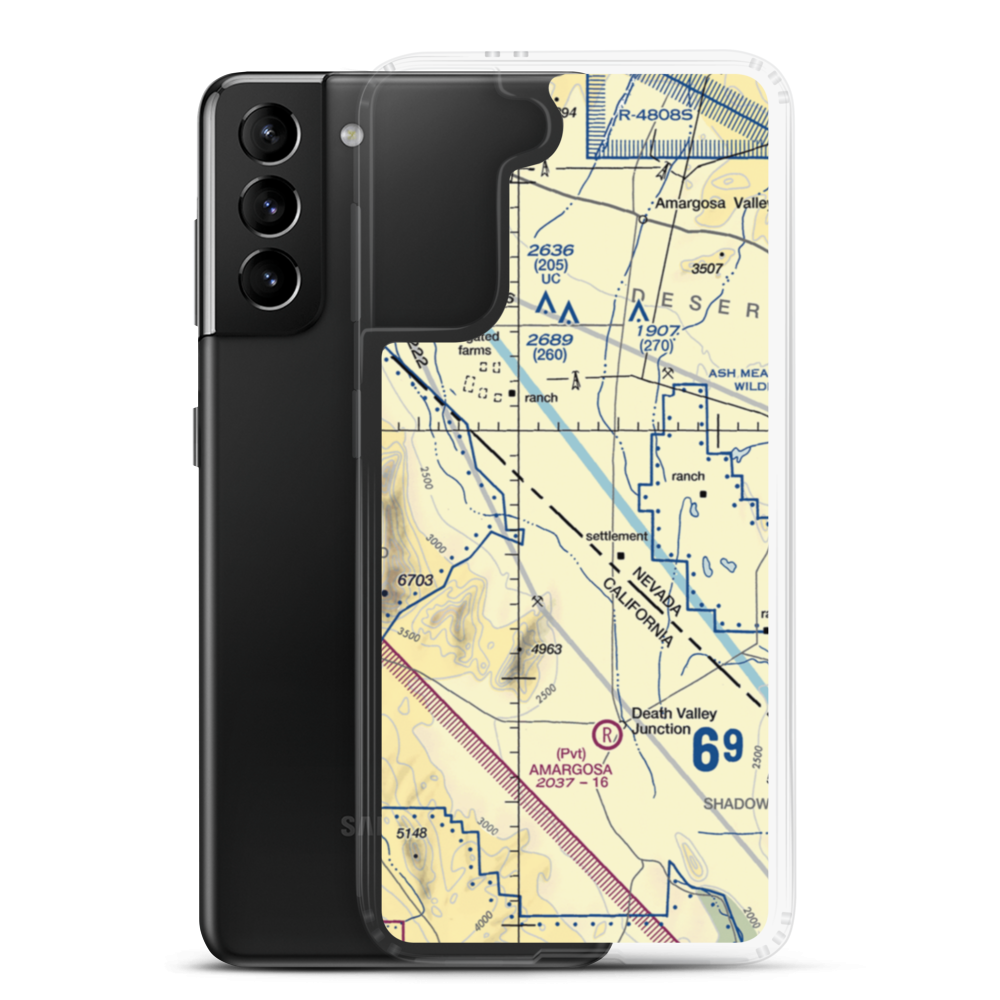 Imvite Airport (NV36) VFR Sectional Samsung Case Samsung Galaxy S21 Plus model shown