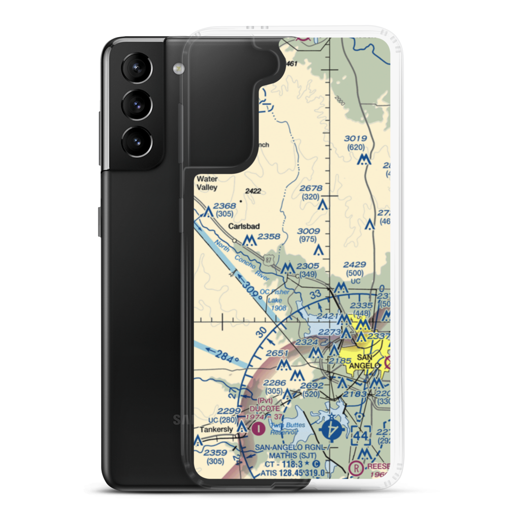 In the Air Boys (US-0339) VFR Sectional Samsung Case Samsung Galaxy S21 Plus model shown