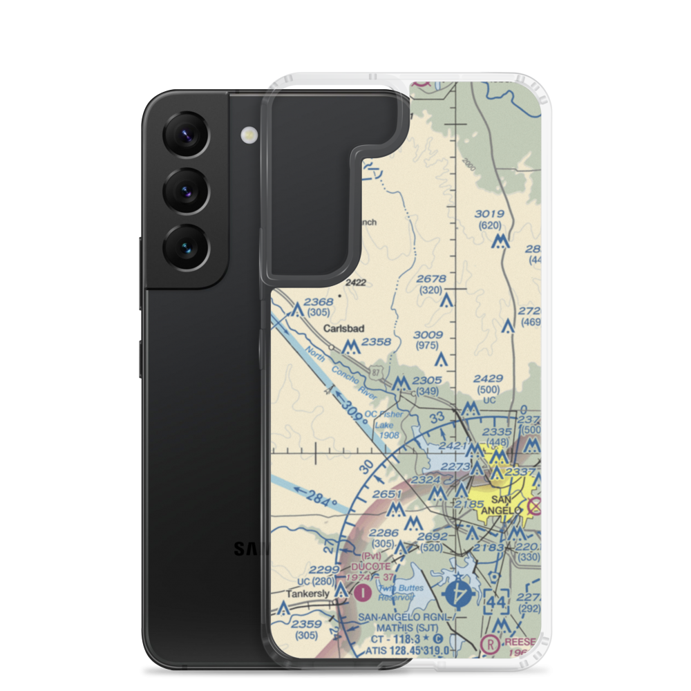 In the Air Boys (US-0339) VFR Sectional Samsung Case Samsung Galaxy S22 model shown