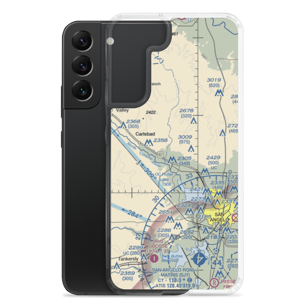 In the Air Boys (US-0339) VFR Sectional Samsung Case Samsung Galaxy S22 Plus model shown