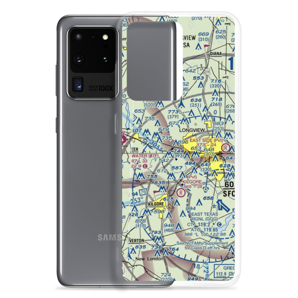 In The Trenches Airport (XS02) VFR Sectional Samsung Case Samsung Galaxy S20 Ultra model shown