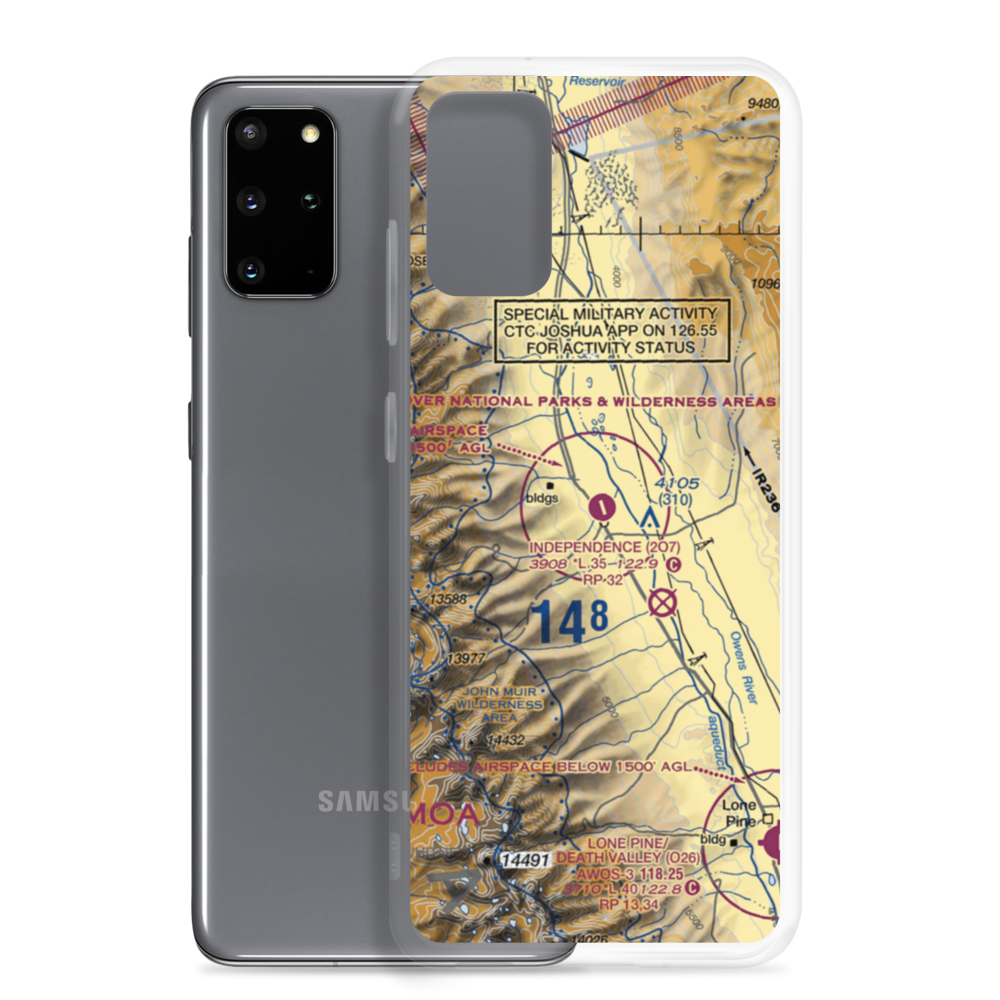 Independence Airport (2O7) VFR Sectional Samsung Case Samsung Galaxy S20 Plus model shown