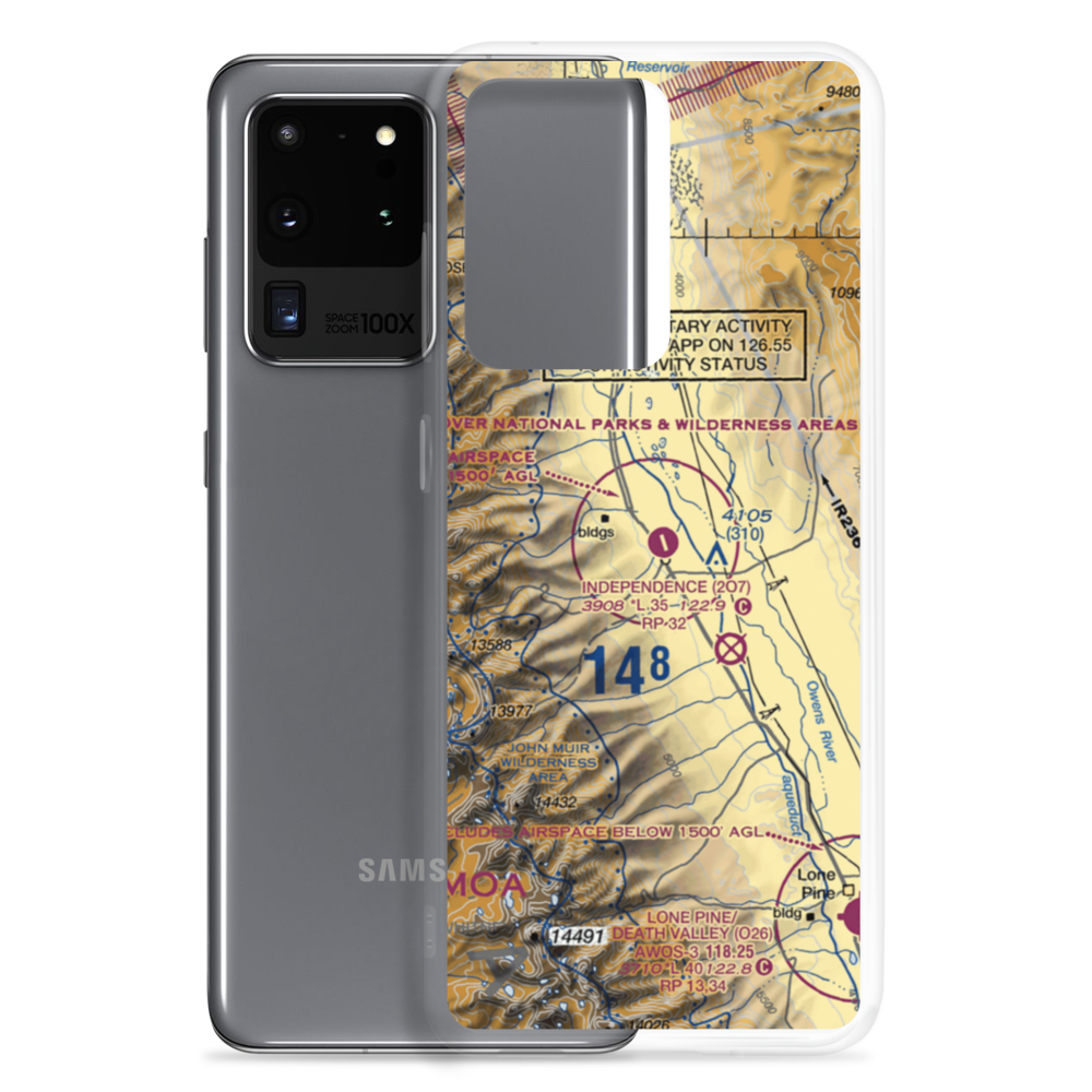 Independence Airport (2O7) VFR Sectional Samsung Case Samsung Galaxy S20 Ultra model shown