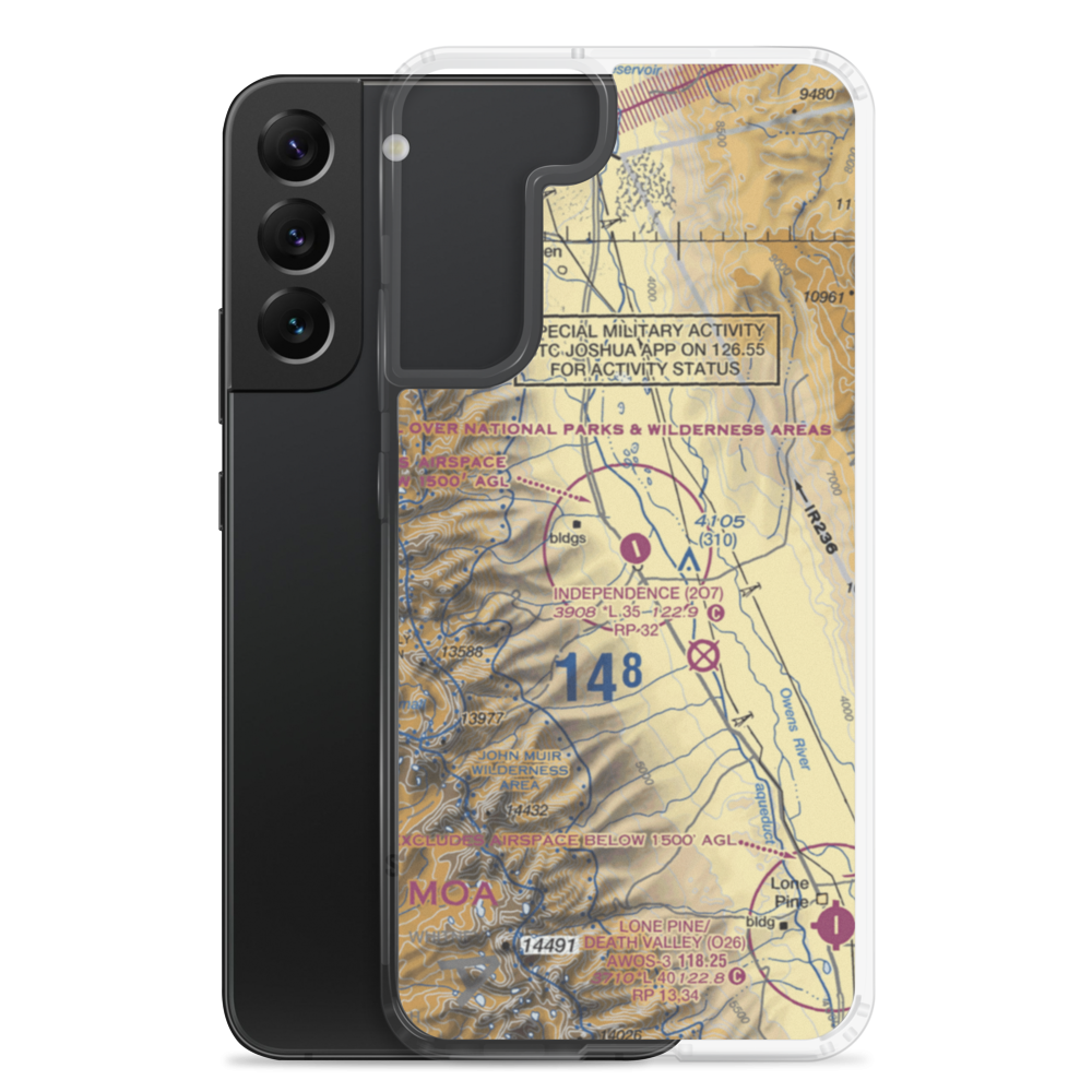 Independence Airport (2O7) VFR Sectional Samsung Case Samsung Galaxy S22 Plus model shown