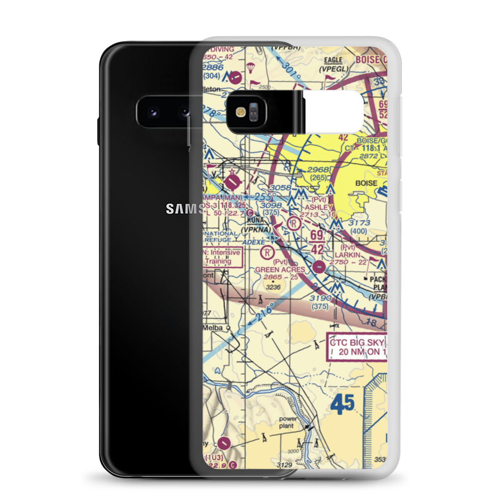 Indian Creek Ranch Airport (3ID7) VFR Sectional Samsung Case Samsung Galaxy S10 model shown