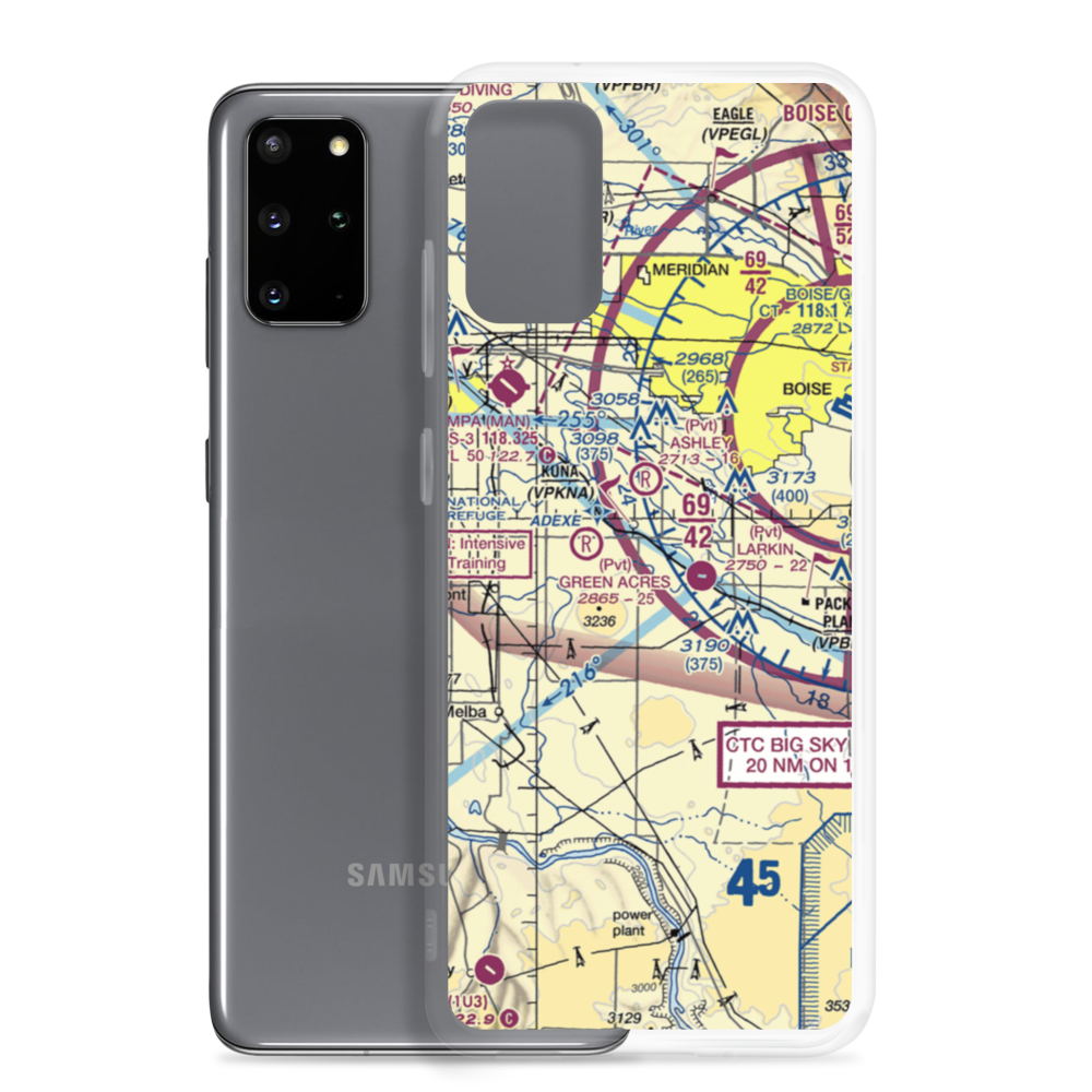 Indian Creek Ranch Airport (3ID7) VFR Sectional Samsung Case Samsung Galaxy S20 Plus model shown