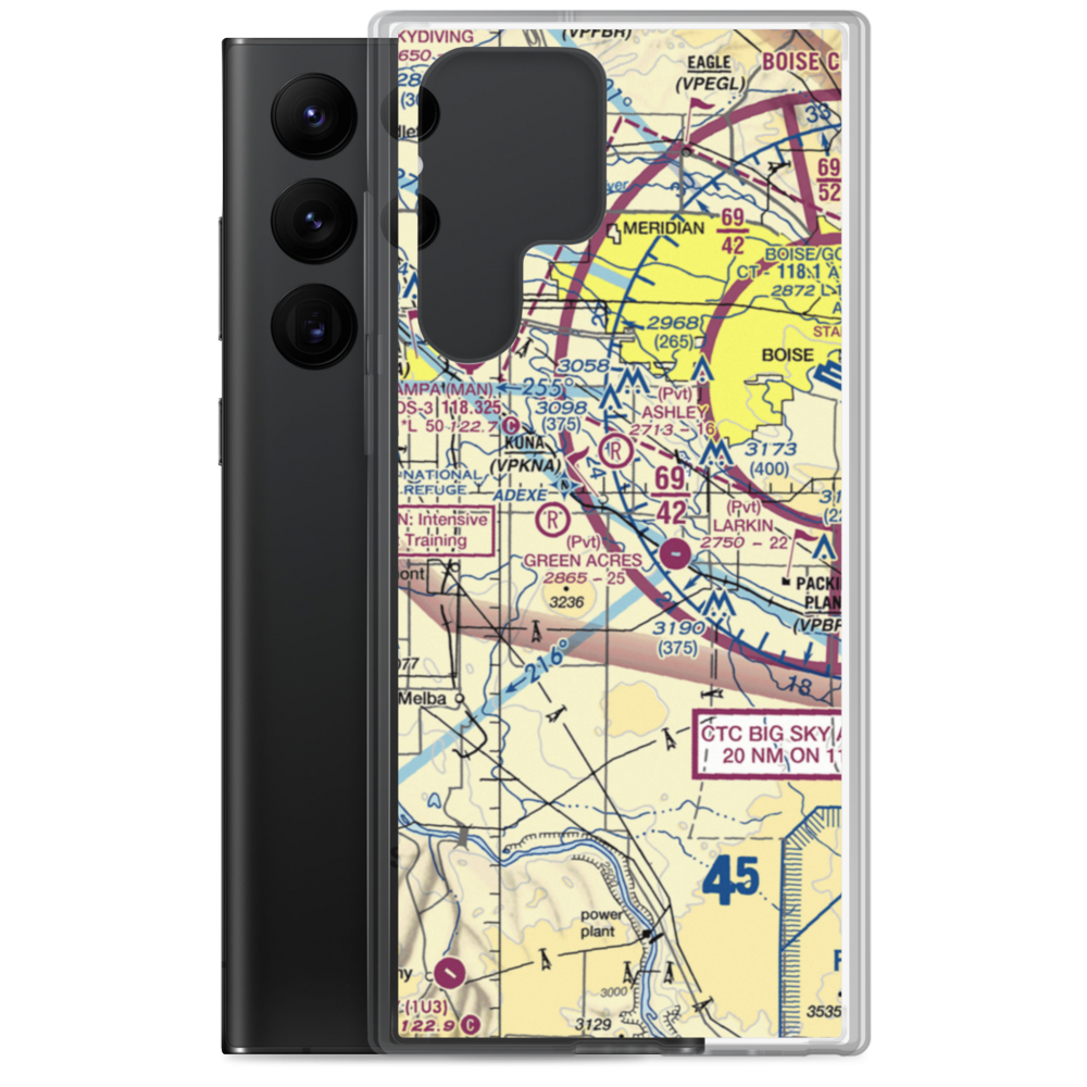 Indian Creek Ranch Airport (3ID7) VFR Sectional Samsung Case Samsung Galaxy S22 Ultra model shown