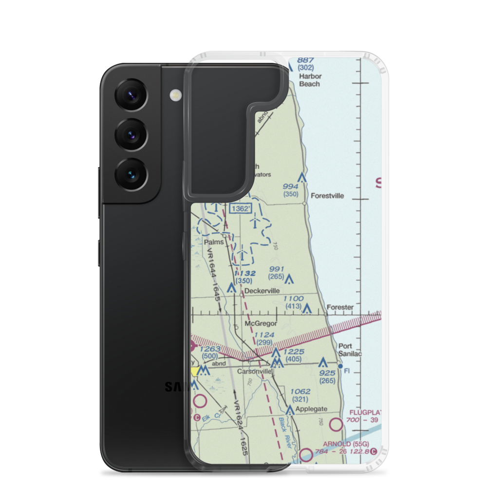 Indian Creek Ranch Airport (56G) VFR Sectional Samsung Case Samsung Galaxy S22 model shown