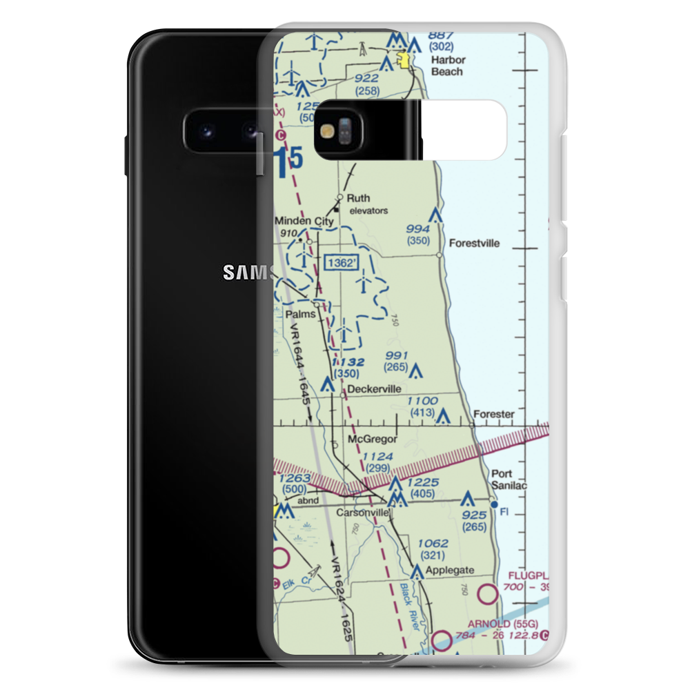 Indian Creek Ranch Airport (56G) VFR Sectional Samsung Case Samsung Galaxy S10+ model shown