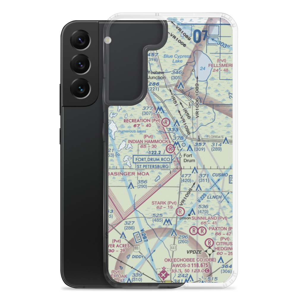 Indian Hammock Airport (FL75) VFR Sectional Samsung Case Samsung Galaxy S22 Plus model shown