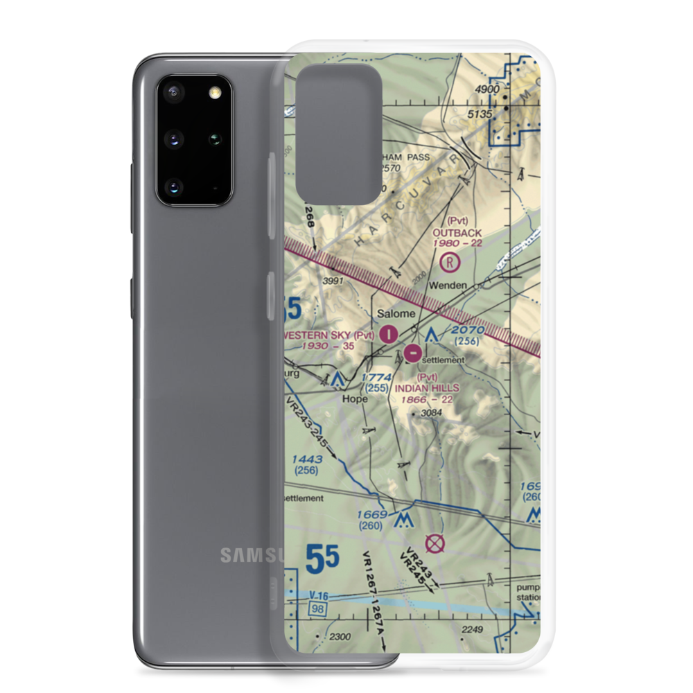 Indian Hills Airpark (2AZ1) VFR Sectional Samsung Case Samsung Galaxy S20 Plus model shown