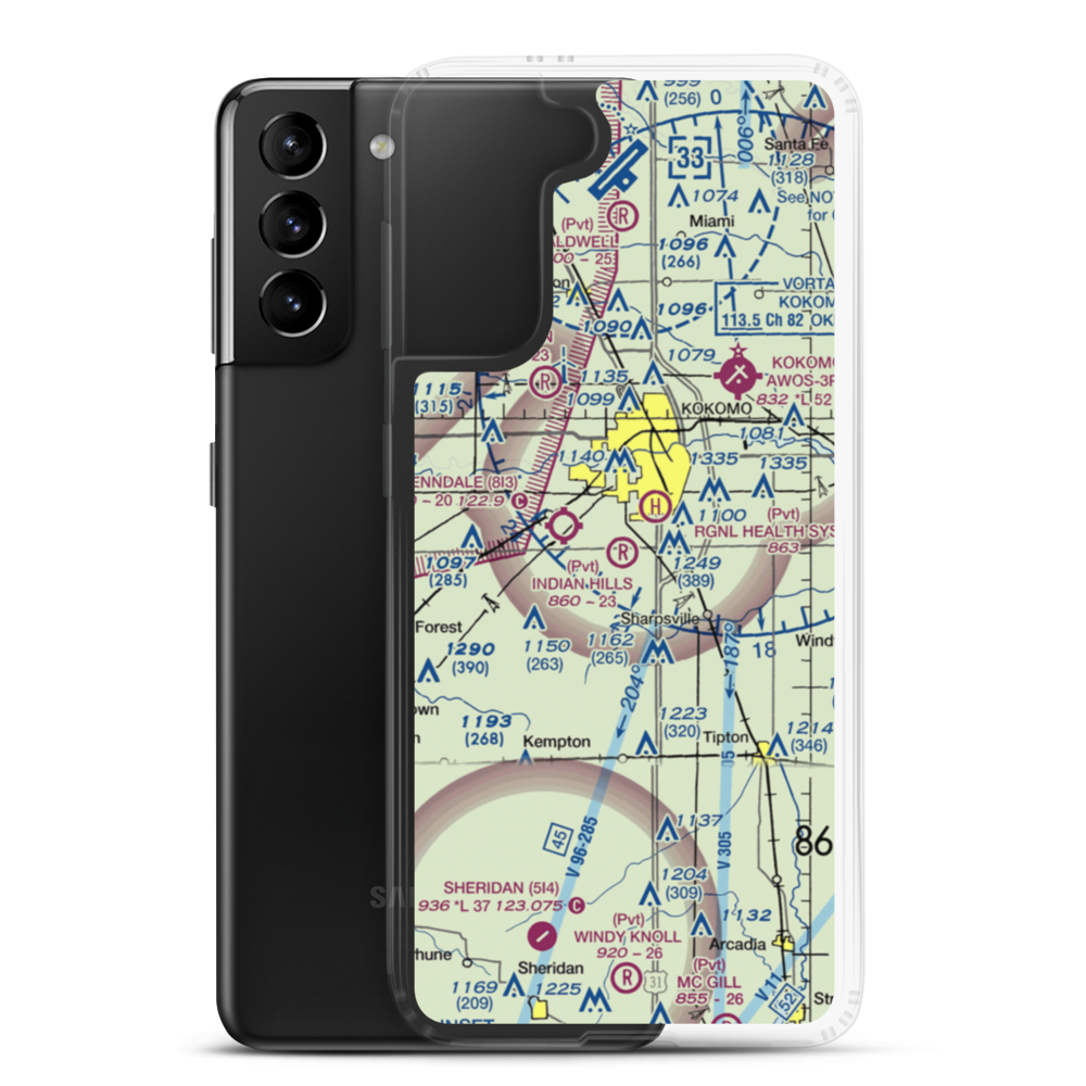 Indian Hills Flying Field (2II0) VFR Sectional Samsung Case Samsung Galaxy S21 Plus model shown