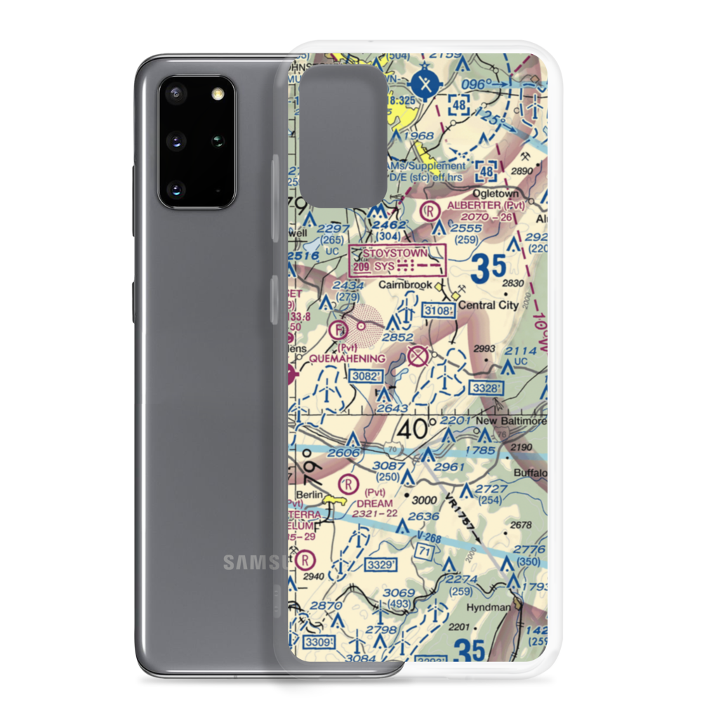 Indian Lake Airport (5G2) VFR Sectional Samsung Case Samsung Galaxy S20 Plus model shown