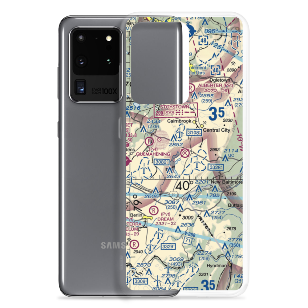 Indian Lake Airport (5G2) VFR Sectional Samsung Case Samsung Galaxy S20 Ultra model shown