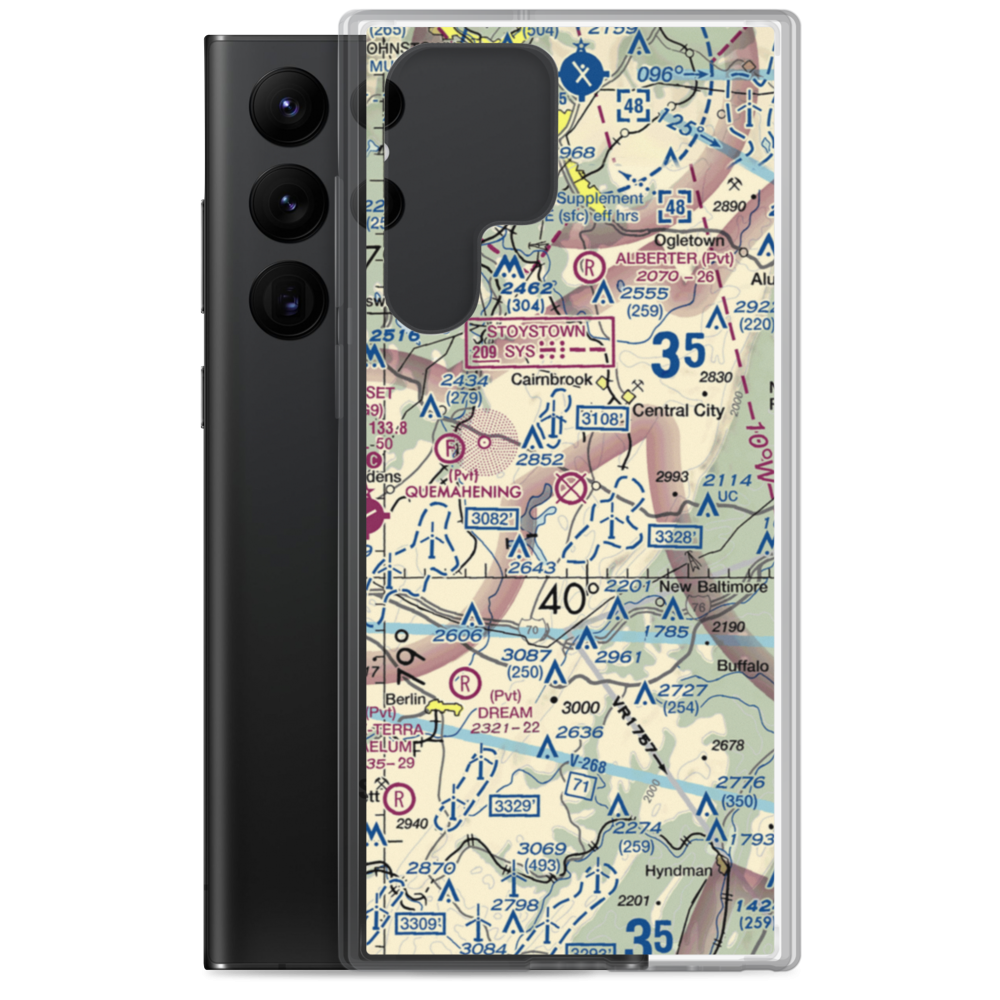 Indian Lake Airport (5G2) VFR Sectional Samsung Case Samsung Galaxy S22 Ultra model shown
