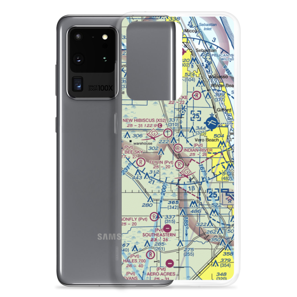 Indian River Aerodrome (FL74) VFR Sectional Samsung Case Samsung Galaxy S20 Ultra model shown
