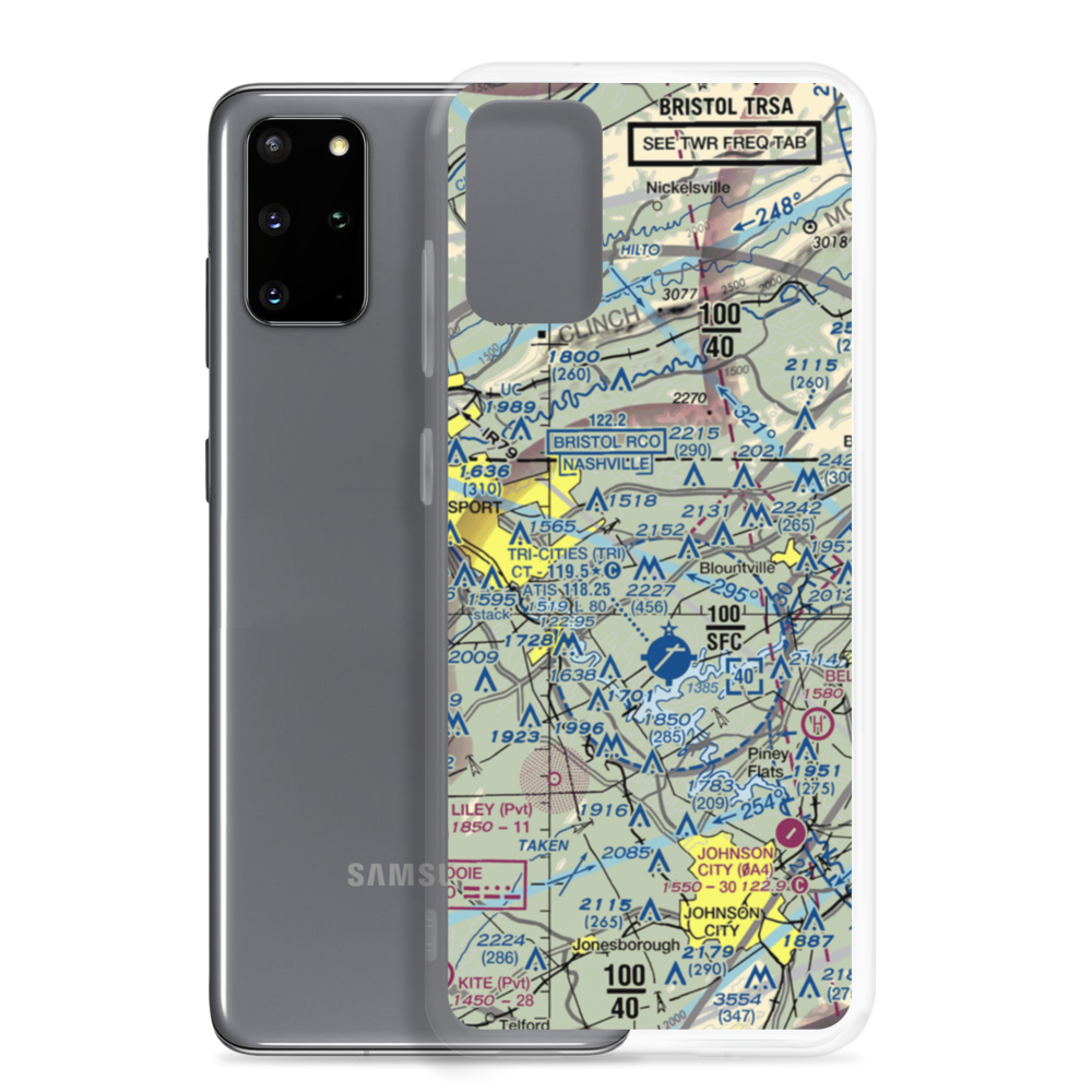 Indian Springs Airport (3TN0) VFR Sectional Samsung Case Samsung Galaxy S20 Plus model shown