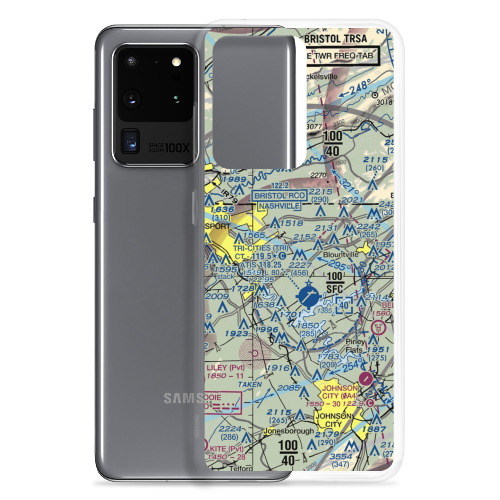 Indian Springs Airport (3TN0) VFR Sectional Samsung Case Samsung Galaxy S20 Ultra model shown