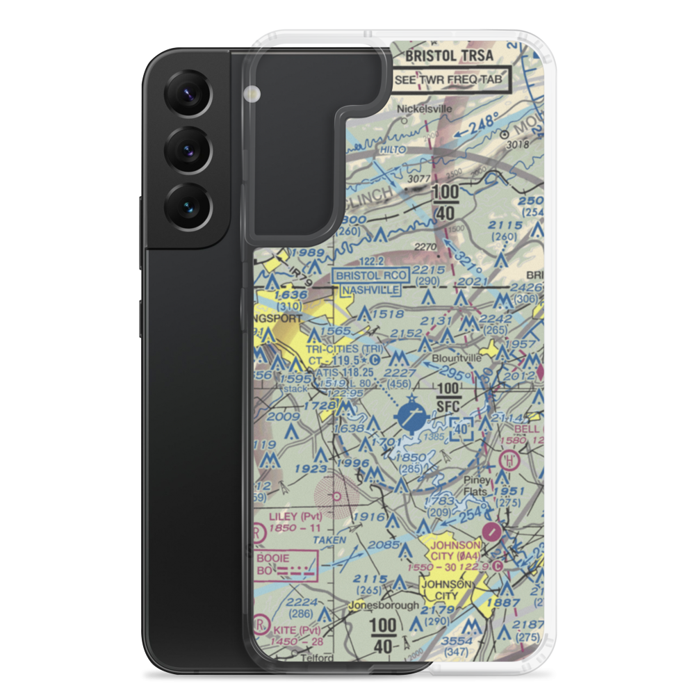Indian Springs Airport (3TN0) VFR Sectional Samsung Case Samsung Galaxy S22 Plus model shown
