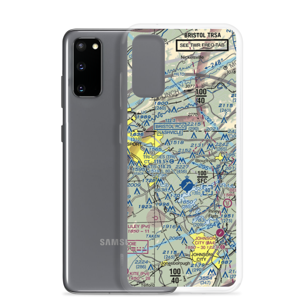 Indian Springs Airport (3TN0) VFR Sectional Samsung Case Samsung Galaxy S20 model shown