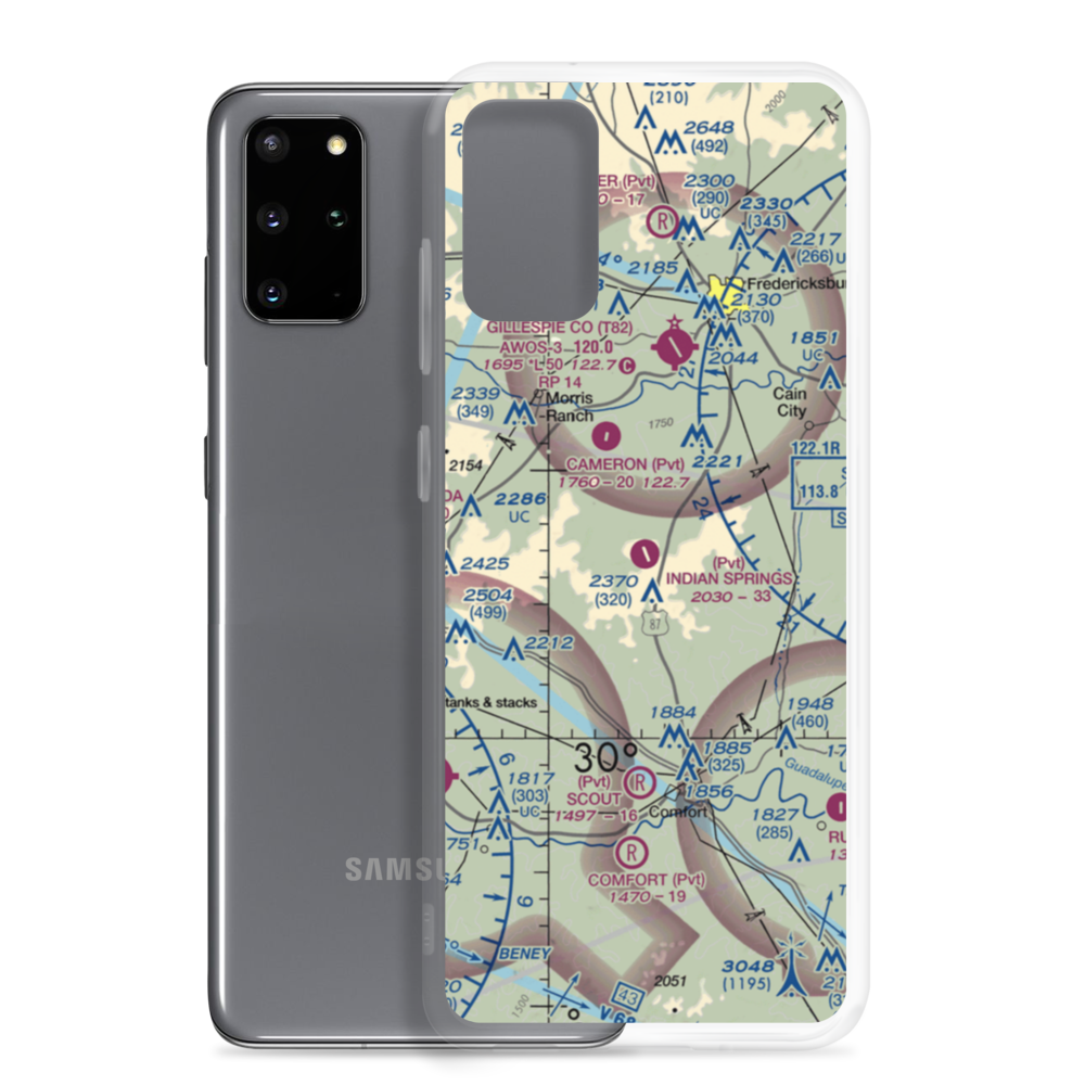 Indian Springs Ranch Airport (7XS7) VFR Sectional Samsung Case Samsung Galaxy S20 Plus model shown
