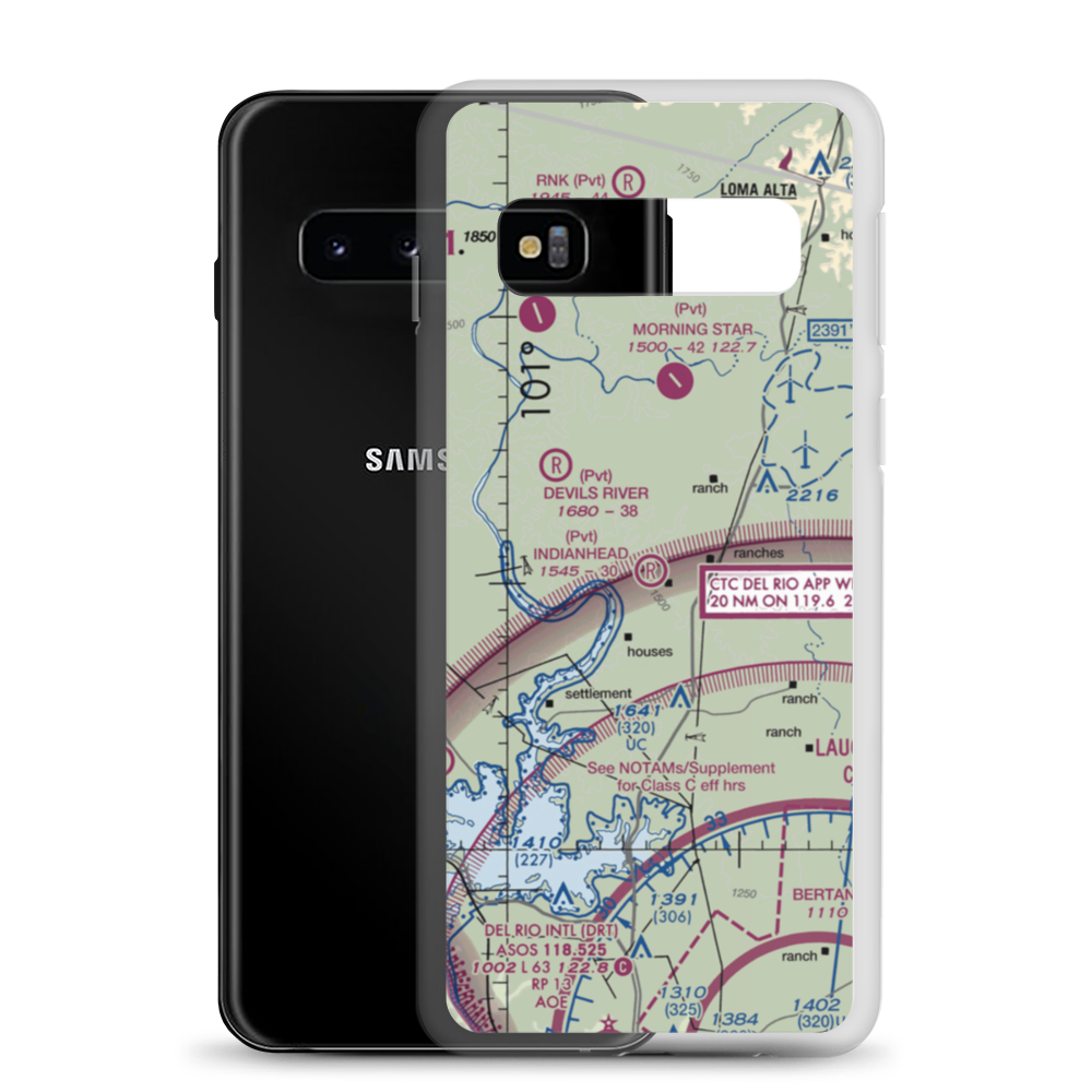 Indianhead Ranch Airport (1TS9) VFR Sectional Samsung Case Samsung Galaxy S10 model shown