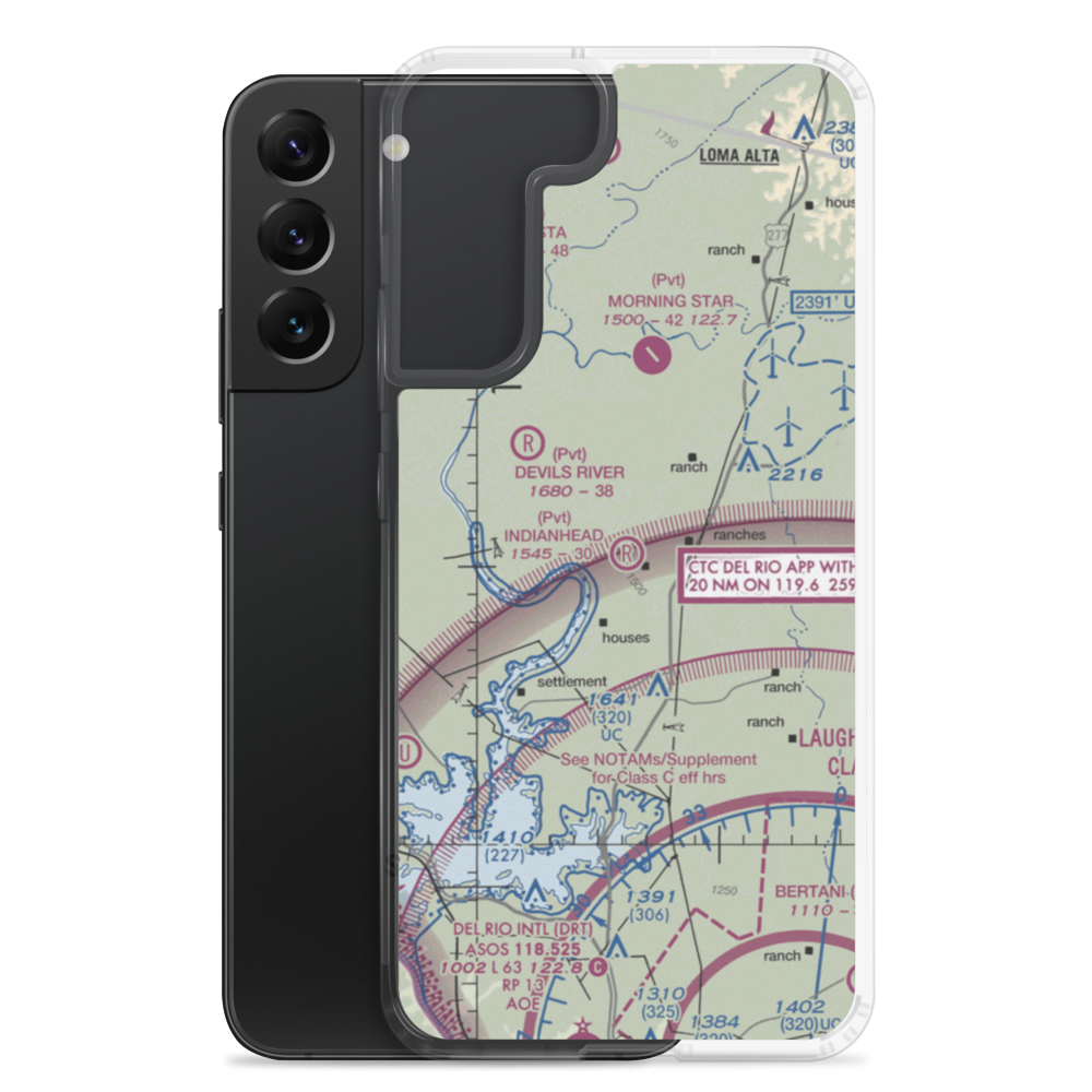 Indianhead Ranch Airport (1TS9) VFR Sectional Samsung Case Samsung Galaxy S22 Plus model shown