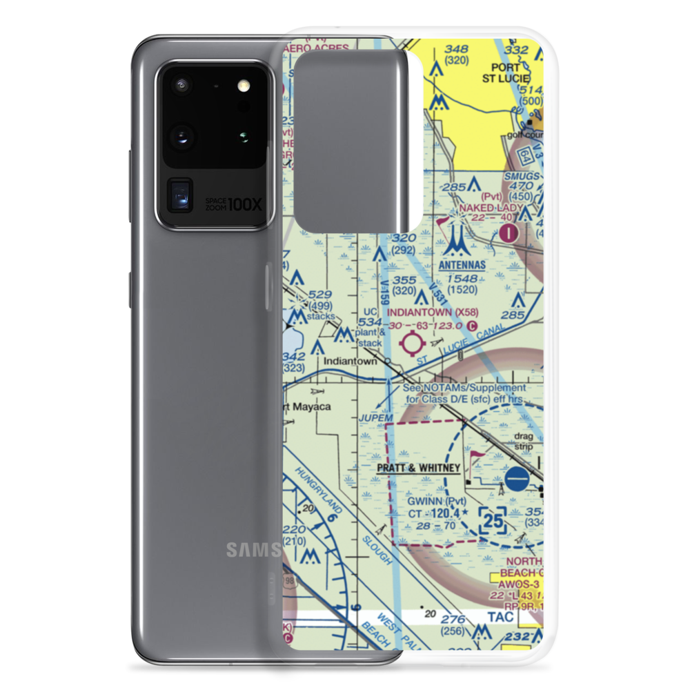 Indiantown Airport (X58) VFR Sectional Samsung Case Samsung Galaxy S20 Ultra model shown